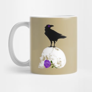 The Raven and the Purple Rose Mug